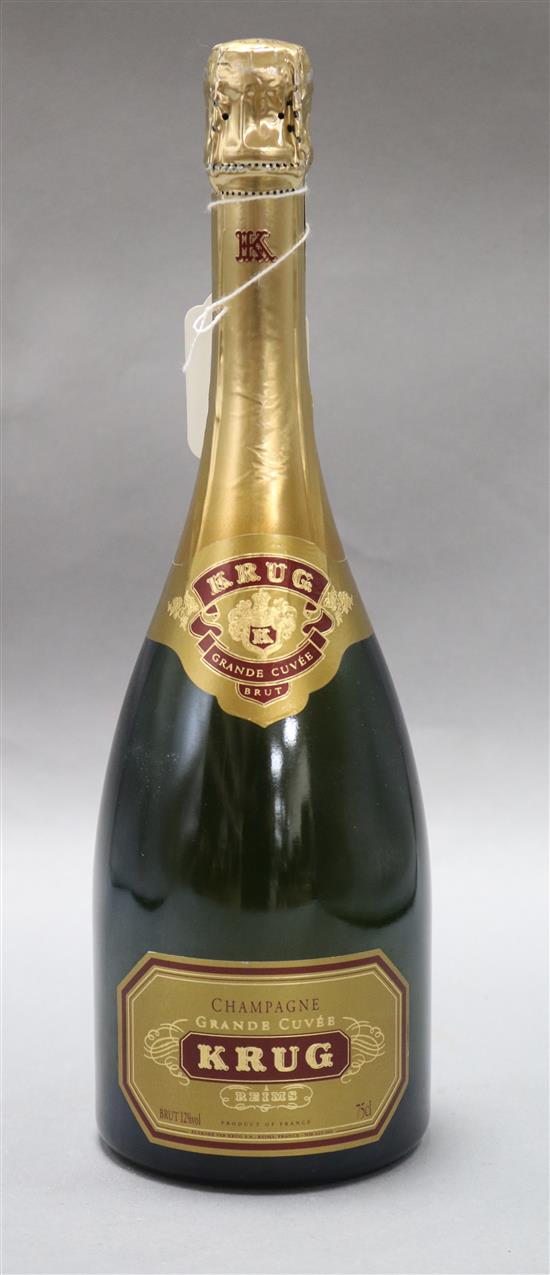 One bottle of Krug Grande Cuvee champagne